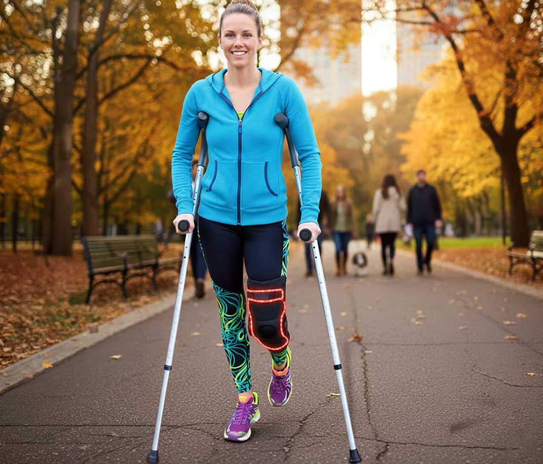 The Life Crutch ergonomic underarm crutches with contoured grips and thick cushioned pads