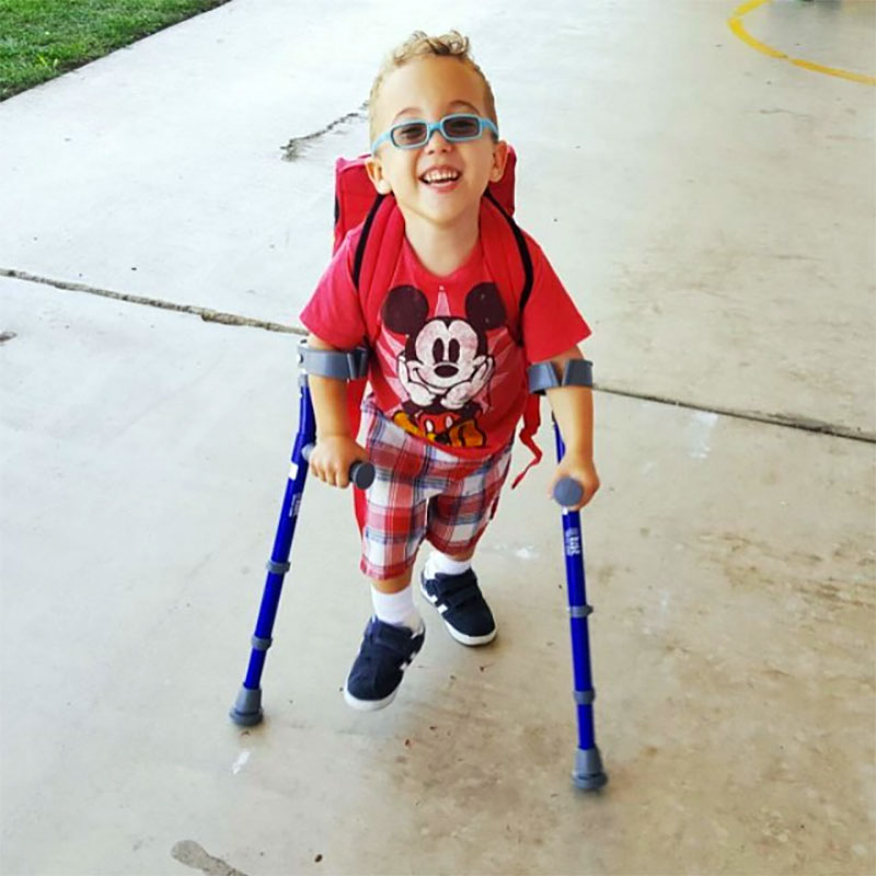 Child on Crutches