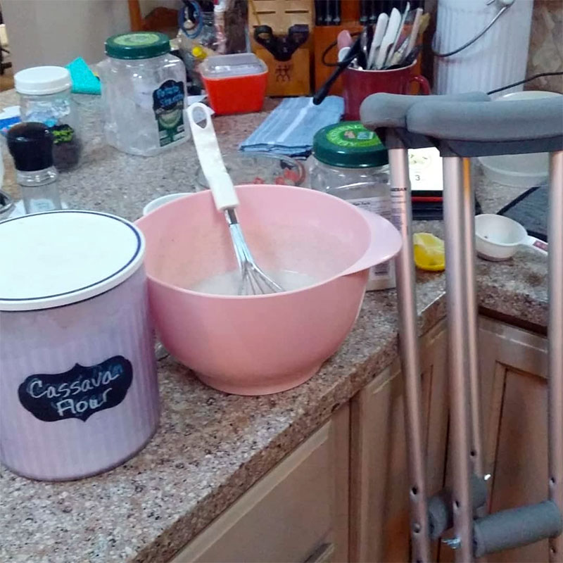 Tips for Cooking on Crutches