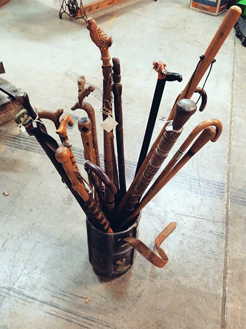 wooden canes