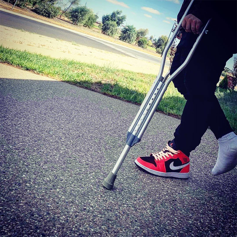 Walking With Crutches